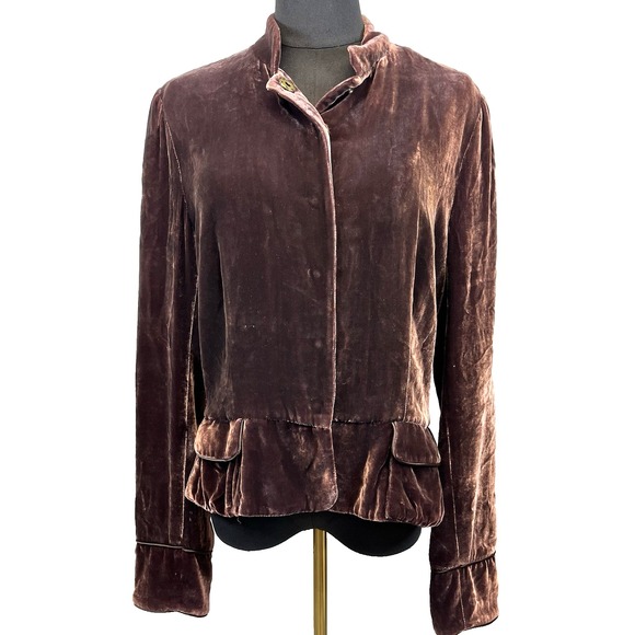 To The Max Womens Velvet Jacket Size M SIlky Holiday Luxury Glam Whimsygoth - Picture 1 of 8